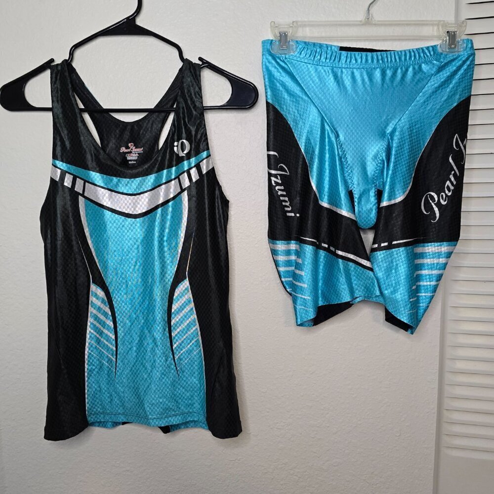 Pearl Izumi Blue and Black Bike Shorts